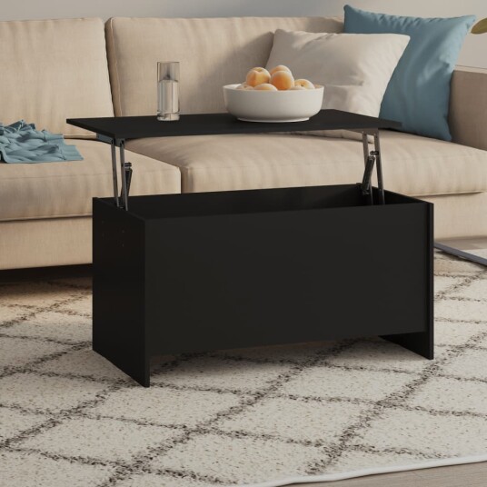 Salongbord svart 102x55,5x52,5 cm konstruert tre