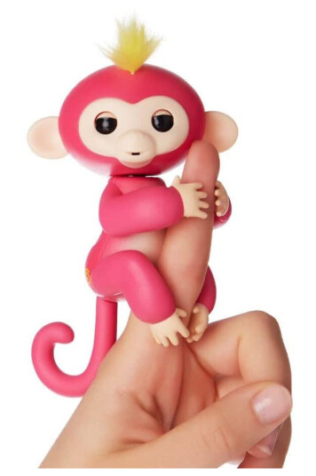 Cenocco fingerleke Happy Monkey Pink