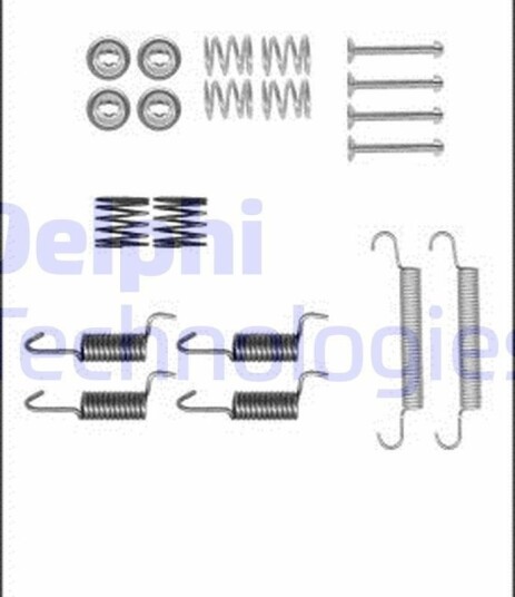 Tilbehørsett håndbremsesko DELPHI LY1386 Tilbehørsett håndbremsesko DELPHI LY1386