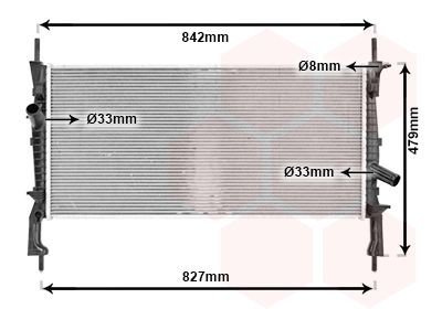 Radiator VAN WEZEL 18002405