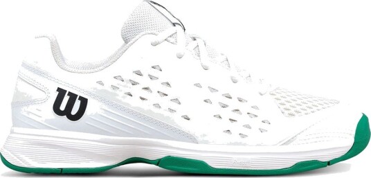 Wilson Rush Pro JR L Tennis sko Junior White/White/Bosphorus 34 2/3