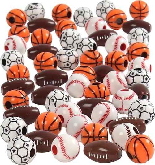 Sportperler Creativ Company Ass Farger Str 11 15 mm Hullstr 3 4 mm 270 g/1 Pk Sportperler Creativ Company Ass Farger Str 11 15 mm Hullstr 3 4 mm 270 g/1 Pk