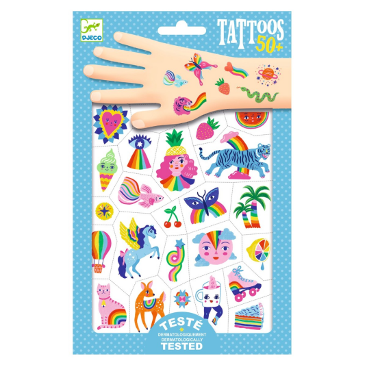 Djeco Tatoveringer Regnbuer
