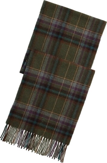 Polo Ralph Lauren Wool Classic Plaid Scarf Khaki green ONE SIZE Polo Ralph Lauren Wool Classic Plaid Scarf Khaki green ONE SIZE