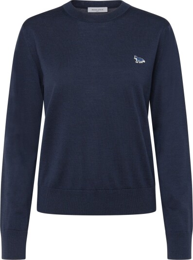 Maison Kitsune Baby Fox Patch Regular Jumper Navy S