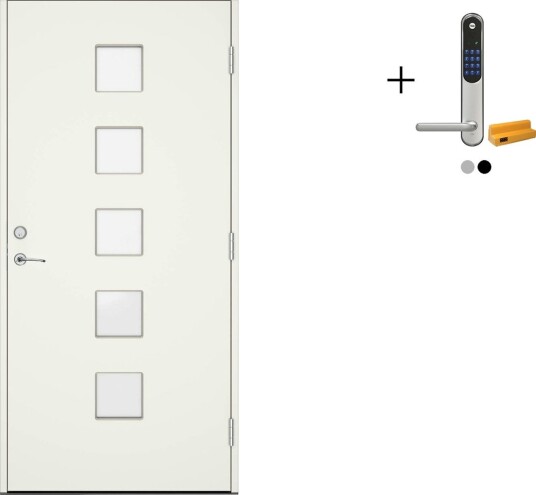 Ytterdør Swedoor Advance-Line Statement Core med Yale Entrus Ytterdør Swedoor Advance-Line Statement Core med Yale Entrus