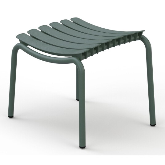 Houe Reclips fotskammel olivengrønn aluminium