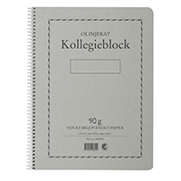 Collegeblokk A4 90g 70 blad ulinj TF 5 Stk Collegeblokk A4 90g 70 blad ulinj TF 5 Stk