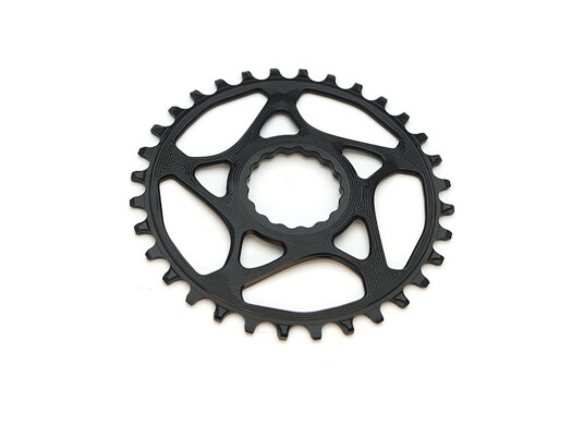 absoluteBLACK Boost Singlespeed rund 32T klinge direkte montering svart 3 mm offsett