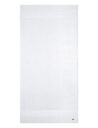 Lacoste Home Llecroco Bath Towel - White - 70X140CM