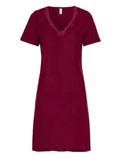 Damella of Sweden Silk Nightdress Red S Damella of Sweden Silk Nightdress Red S