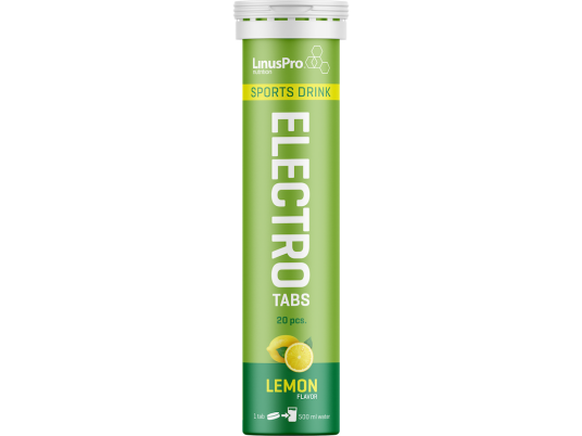 LinusPro Elektrolyt Tabs sitron 20 tabs LinusPro Elektrolyt Tabs sitron 20 tabs