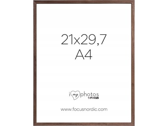 Fotoramme Focus Rock Valnøtt Kryssfiner 21X29,7 A4 Fotoramme Focus Rock Valnøtt Kryssfiner 21X29,7 A4