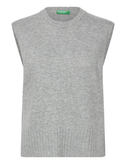 United Colors of Benetton Sleeveless Sweater - Grey - XS United Colors of Benetton Sleeveless Sweater - Grey - XS