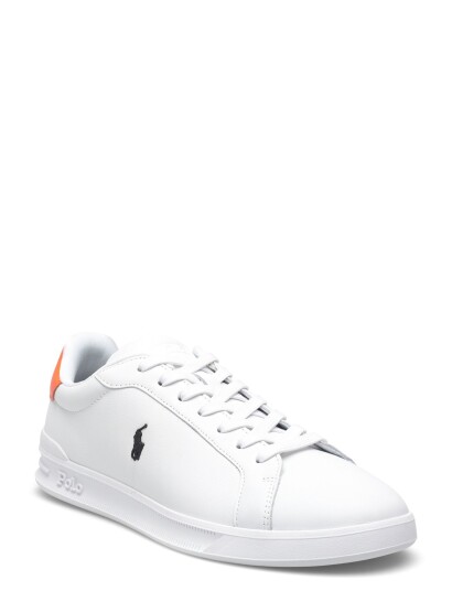 Polo Ralph Lauren Leather Hrt Crt Ii Sk Ltl   White   46