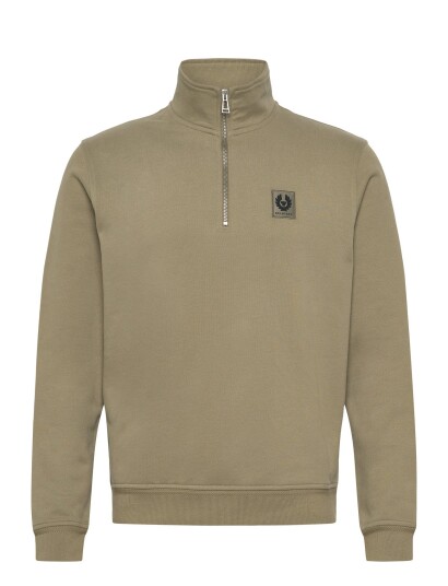 Belstaff Belstaff Quarter Zip Sweatshirt Fatigue Green Khaki green XXL