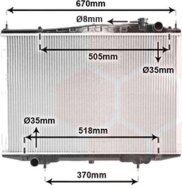 VAN WEZEL 13002266 Radiator motorkjøling VAN WEZEL 13002266 Radiator motorkjøling