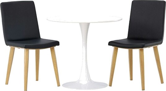 Spisegruppe Venture Home Hamden Ø80 cm med 2 stk Today Stoler