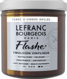 LB Fine Arts Flashe Acrylic 125 ml Burnt Umber 477