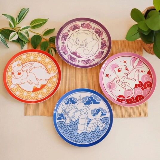 Abysse POKEMON Tallerkensett 21 cm Japansk Stil - 4-pk