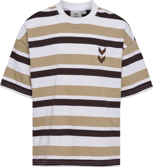 Hummel T skjorte   hmlJR Tåpelig   Sølv Mink   Hummel   7 8 år (122 128)   T skjorte Beige Brun Hvit