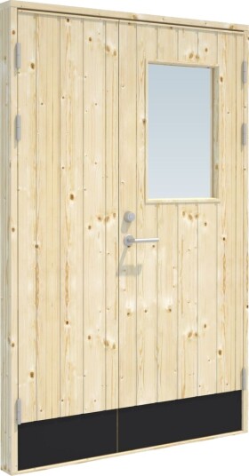 Palmako Boddør dobbel 18° 130x200cm med vindu