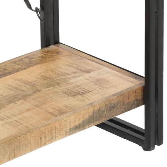 vidaXL Bokhylle 5 etasjer 90x30x180 cm heltre mango