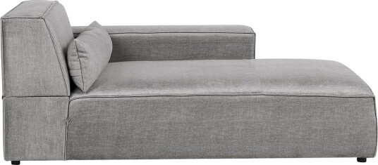 Schäslong Beliani Hellnar Beige Högervänd Grey Left faced