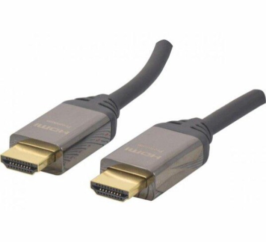 EXC Premium 5m HDMI 2.0 Kabel med Ethernet - 4K Høyhastighets Svart