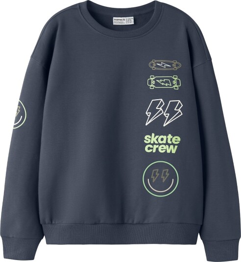 Name It Collegegenser NkmNoble Ombre Blue Name It 11 12 år (146 152) Collegegenser Blå Marineblå