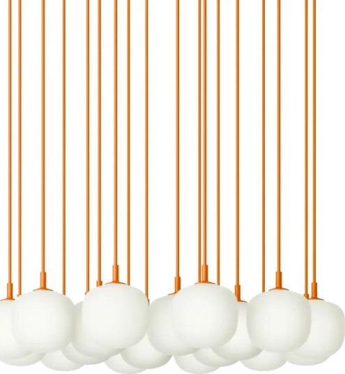 Muuto Rime Pendant Cluster   Ø12   18   White / Orange