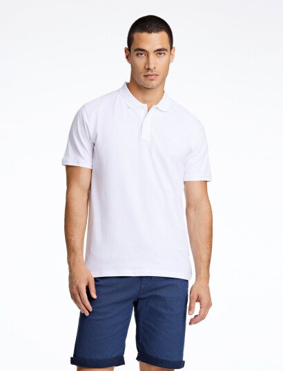 Lindbergh Polo Tee S/S - White - L
