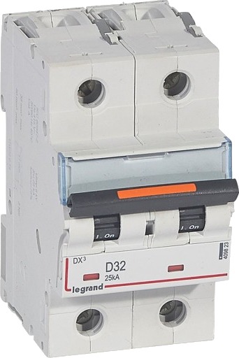 Legrand DX3 MCB automatsikring D32 2P 3M 25kA