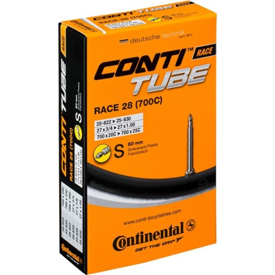 Continental Race 28, 18/25-622mm Presta Slange