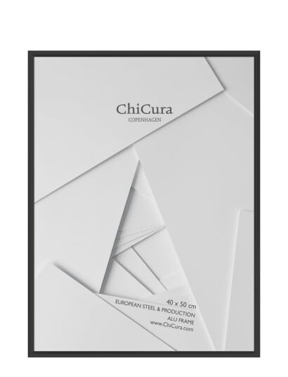 ChiCura Alu Frame 40X50Cm Glass Black 40X50CM ChiCura Alu Frame 40X50Cm Glass Black 40X50CM