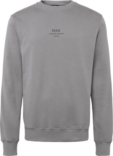 HAN Kjøbenhavn Regular Crewneck Grey M