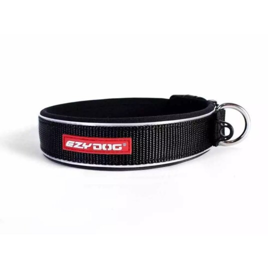 Ezydog Refleks Hundehalsbånd Neo Xsmall Sort med Vannavstøtende Design