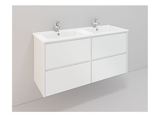 Noro Lifestyle 1200 møbelpakke 1200 mm m/lav servant Hvit Matt
