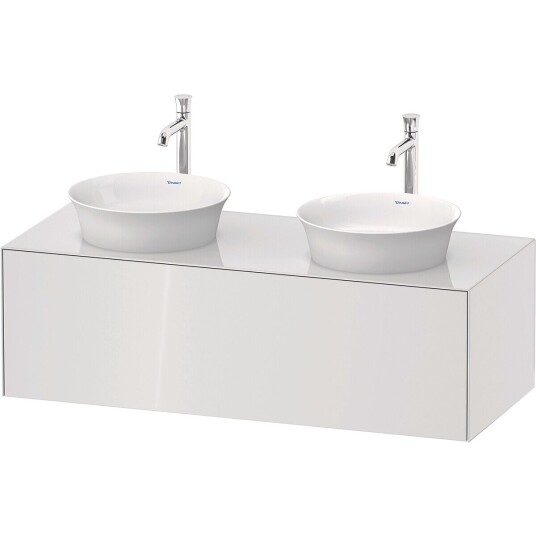 Duravit White Tulip Servantskap 1 skuff 130x55x40,8 cm Hvit Høyglans