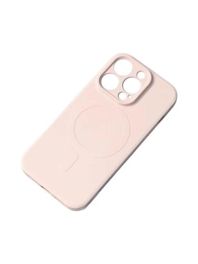 Hurtel MagSafe Compatible Silicone Case for iPhone 15 Plus Silicone Case Cream