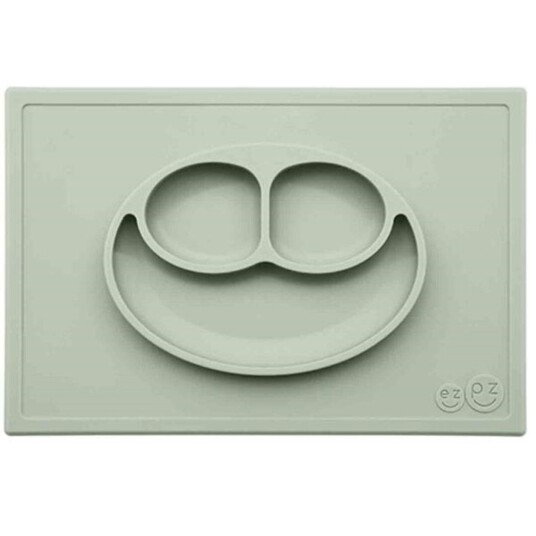 EZPZ Happy Mat Dækkeserviet + Plate in One Green