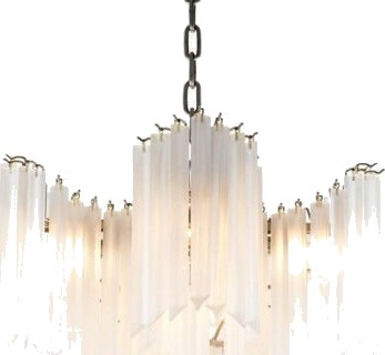 Pulsar lysekrone frostet glass