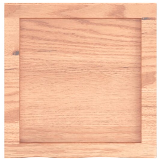 vidaXL Vegghylle lysebrun 40x40x4 cm behandlet heltre eik vidaXL Vegghylle lysebrun 40x40x4 cm behandlet heltre eik