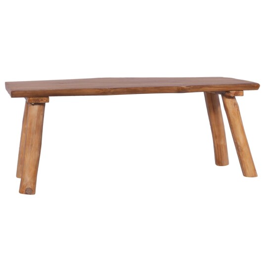 Hagebenk 120 cm heltre teak