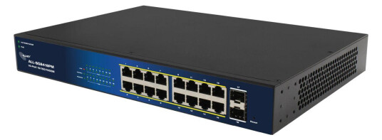Allnet Switch Smart Managed Layer2 18 Port Gigabit• 18X Gbe• Poe Budget 240W• 16X At - Switch - 36 Gbps (All-Sg8418pm) Allnet Switch Smart Managed Layer2 18 Port Gigabit• 18X Gbe• Poe Budget 240W• 16X At - Switch - 36 Gbps (All-Sg8418pm)