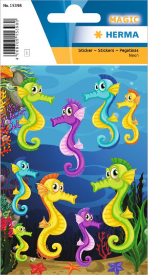 HERMA Stickers seahorse luminous