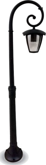V Tac Utendørs Vegglampe 1Xe27 345 X 1365 Mm Ip44 Sort