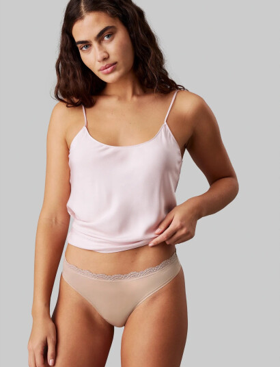 Calvin Klein Thong 3Pk - Pink - M