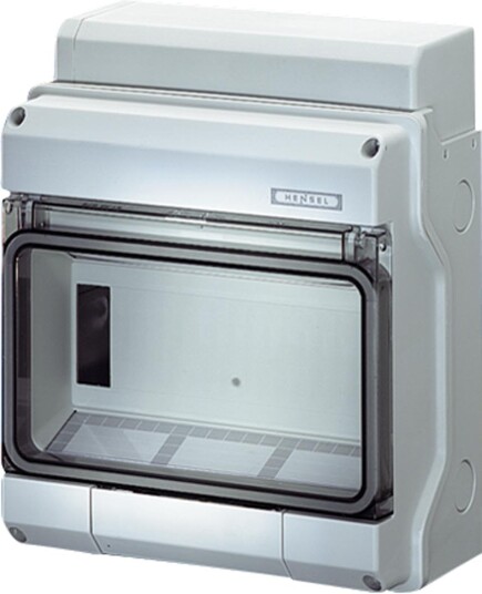 Hensel KV 1509 Normkapsling 1 Rad Lukket 9 Moduler Elfordeling & Strømforsyning Hensel KV 1509 Normkapsling 1 Rad Lukket 9 Moduler Elfordeling & Strømforsyning
