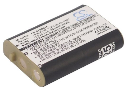 RadioShack 439004 batteri (700 mAh 3.6 V)